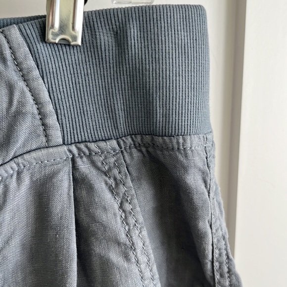 VGUC Athleta Linen Creston slate cobblestone gray Shorts Size 6 - Picture 3 of 11